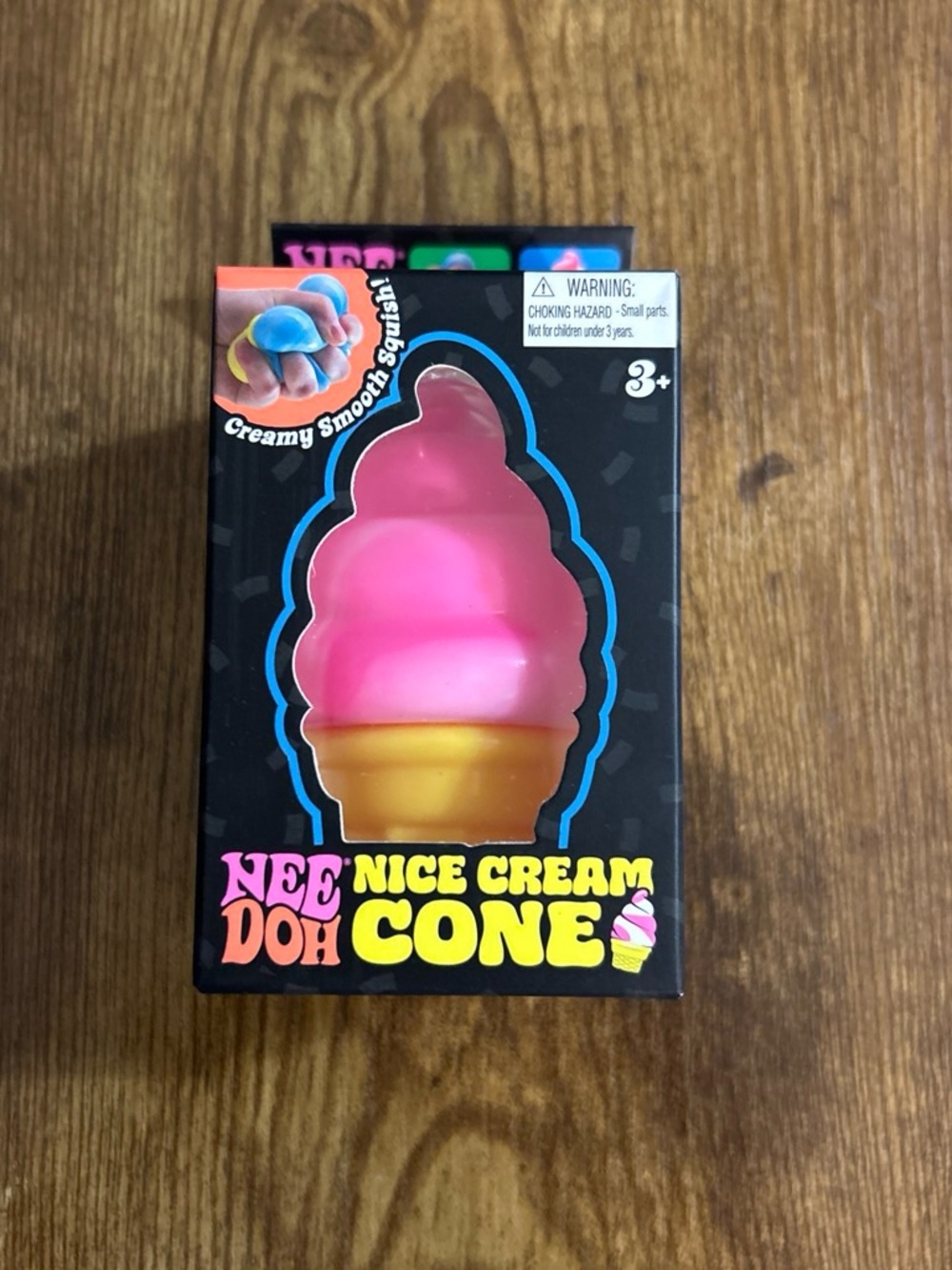 Nee Doh Pink & Yellow Nice Cream Cone Sensory Toy